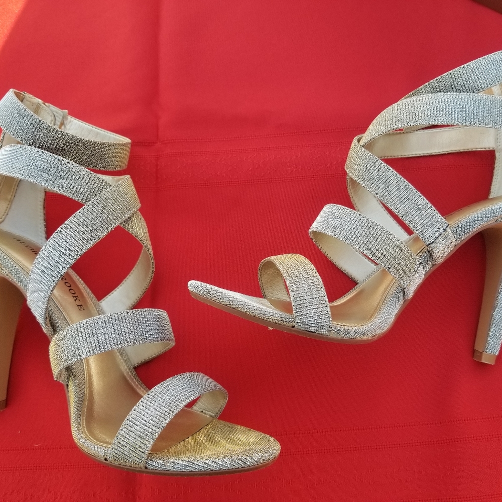 Audrey Brooke size 8.5 strappy heels